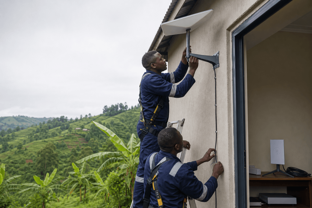 Starlink Installation Kisii Town - SpaceKits technician providing professional Starlink installation in Kisii County