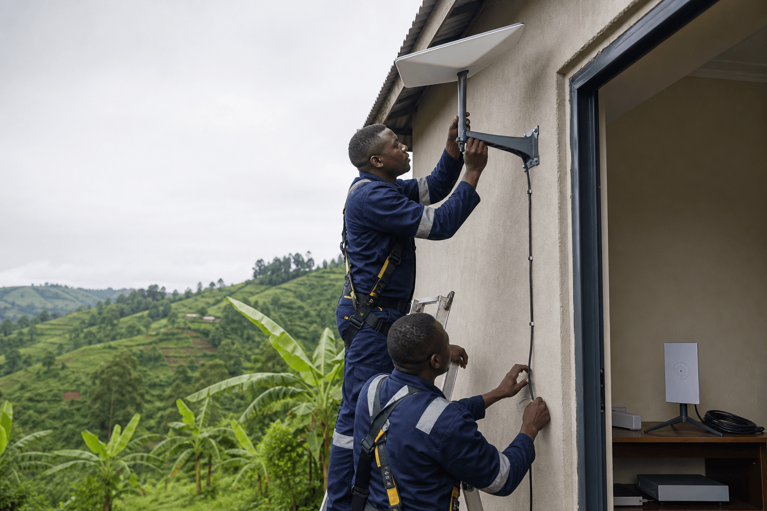 Starlink Installation Kisii Town - SpaceKits technician providing professional Starlink installation in Kisii County