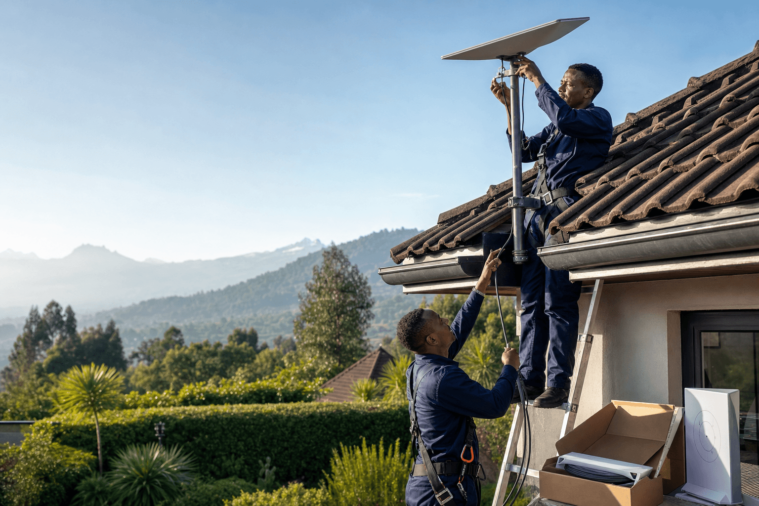 Starlink Installation Meru Town - SpaceKits technician providing professional Starlink installation in Meru County