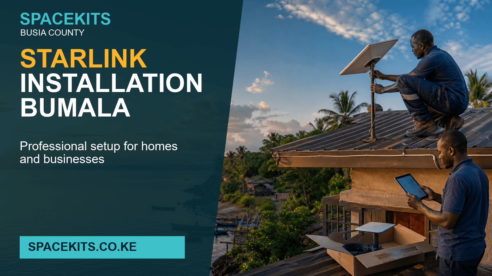 Starlink Installation Bumala - professional installation of a customer-owned Starlink kit in busia County
