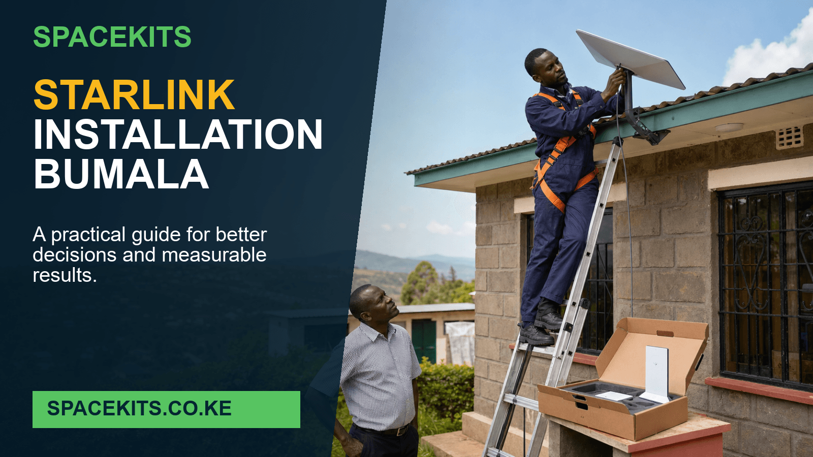 Starlink Installation Bumala - professional installation for a customer-owned Starlink kit
