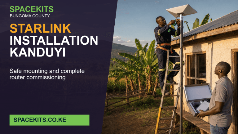Starlink Installation Kanduyi - professional installation of a customer-owned Starlink kit in bungoma County