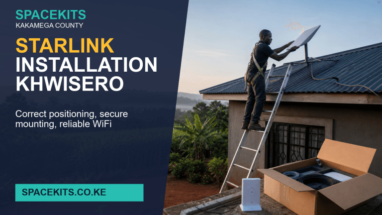 Starlink Installation Khwisero - professional installation of a customer-owned Starlink kit in kakamega County