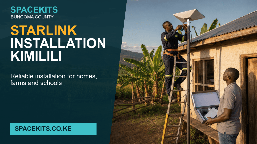 Starlink Installation Kimilili - professional installation of a customer-owned Starlink kit in bungoma County