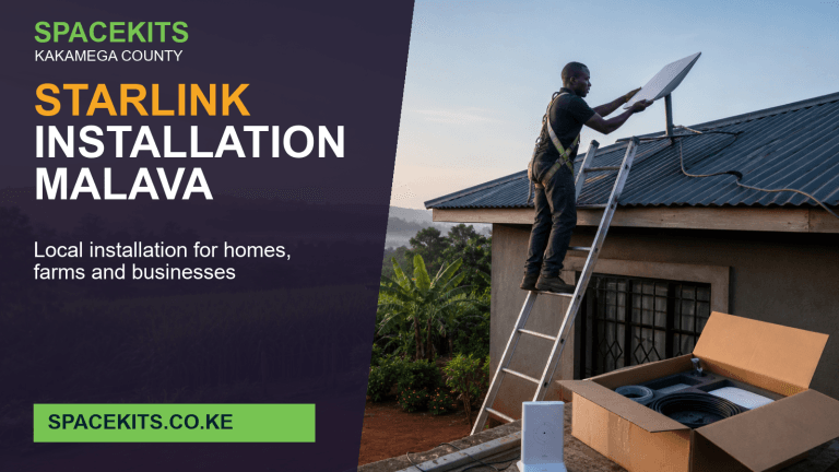 Starlink Installation Malava - professional installation of a customer-owned Starlink kit in kakamega County
