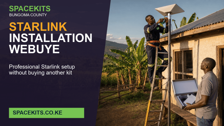 Starlink Installation Webuye - professional installation of a customer-owned Starlink kit in bungoma County