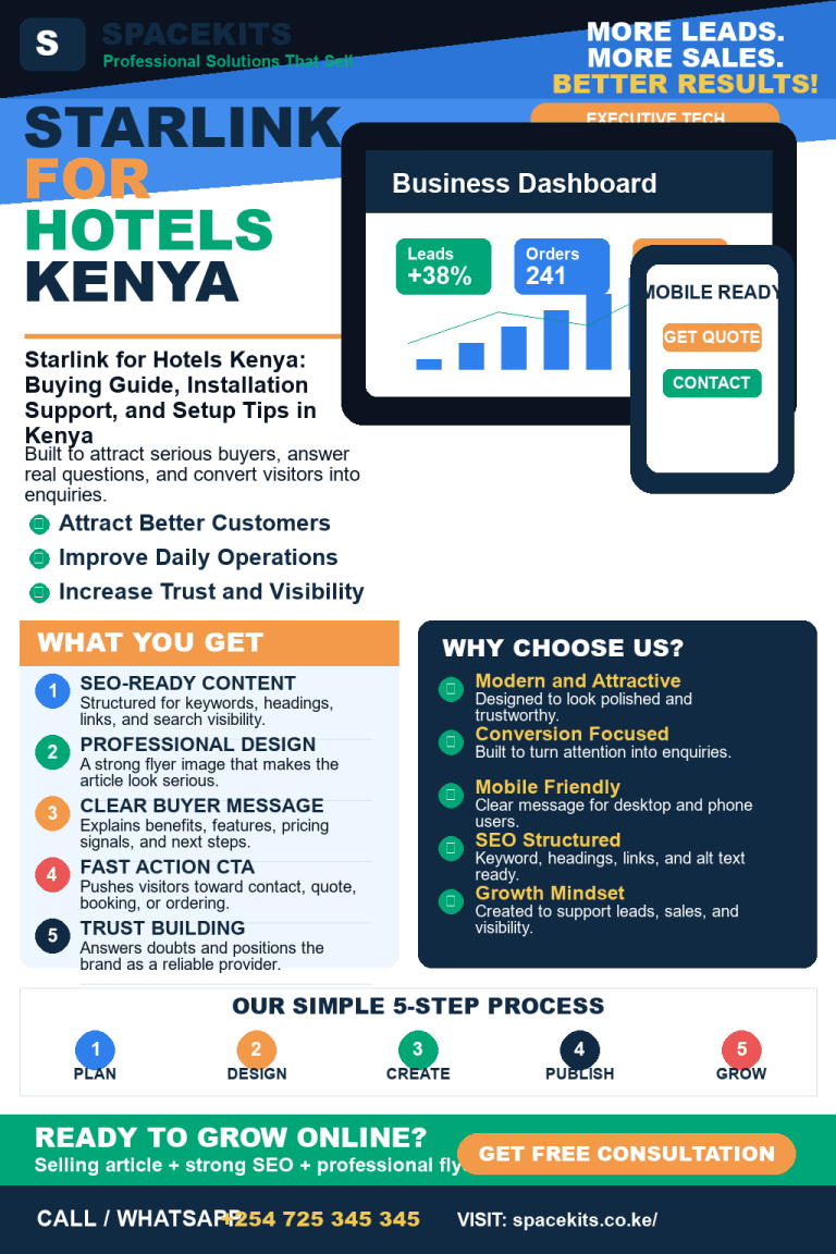 Starlink for Hotels Kenya: Buying Guide, Installation Support, and Setup Tips in Kenya