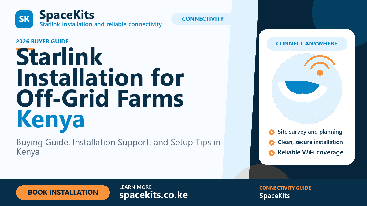 Starlink Installation for Off-Grid Farms Kenya by SpaceKits