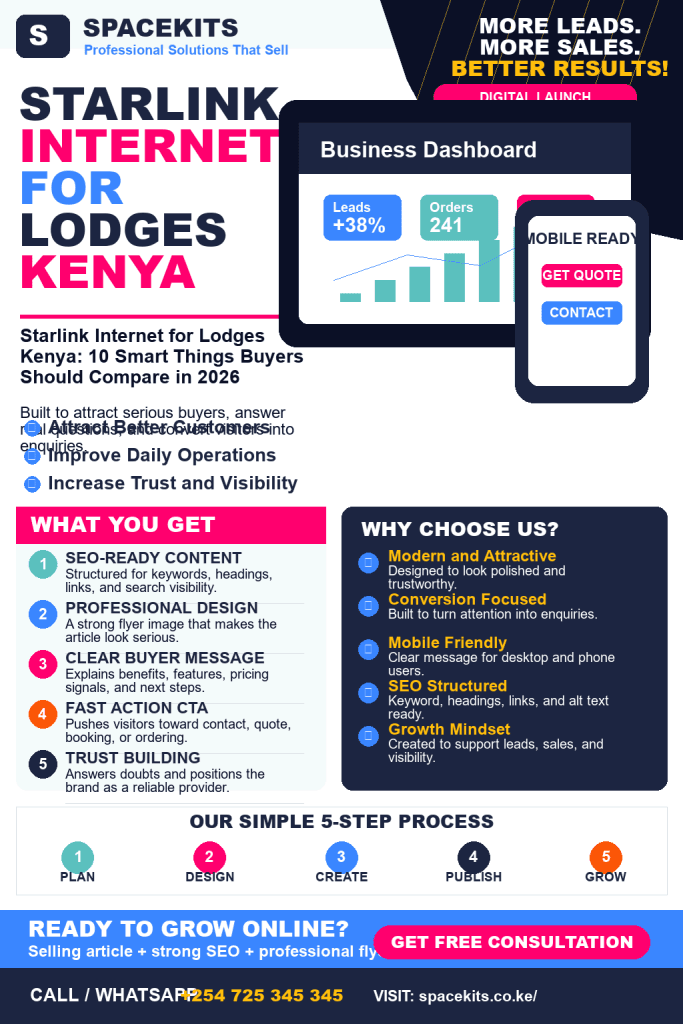 Starlink Internet for Lodges Kenya: 10 Smart Things Buyers Should Compare in 2026
