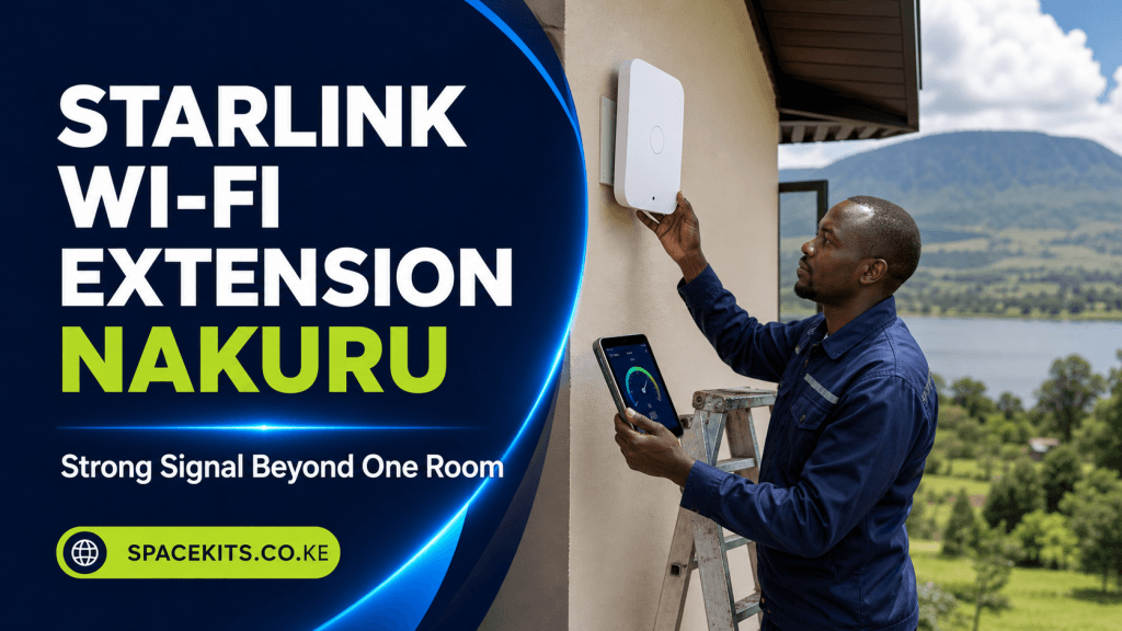 Starlink Wi-Fi Extension Nakuru technician extending wireless coverage