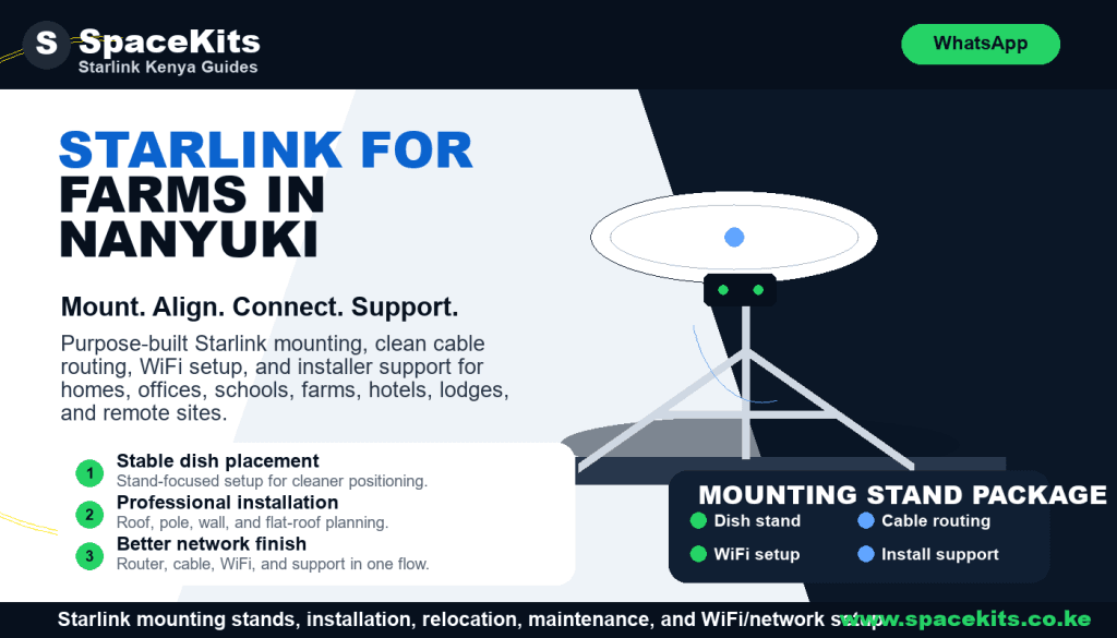 Starlink for Farms in Nanyuki by SpaceKits Kenya