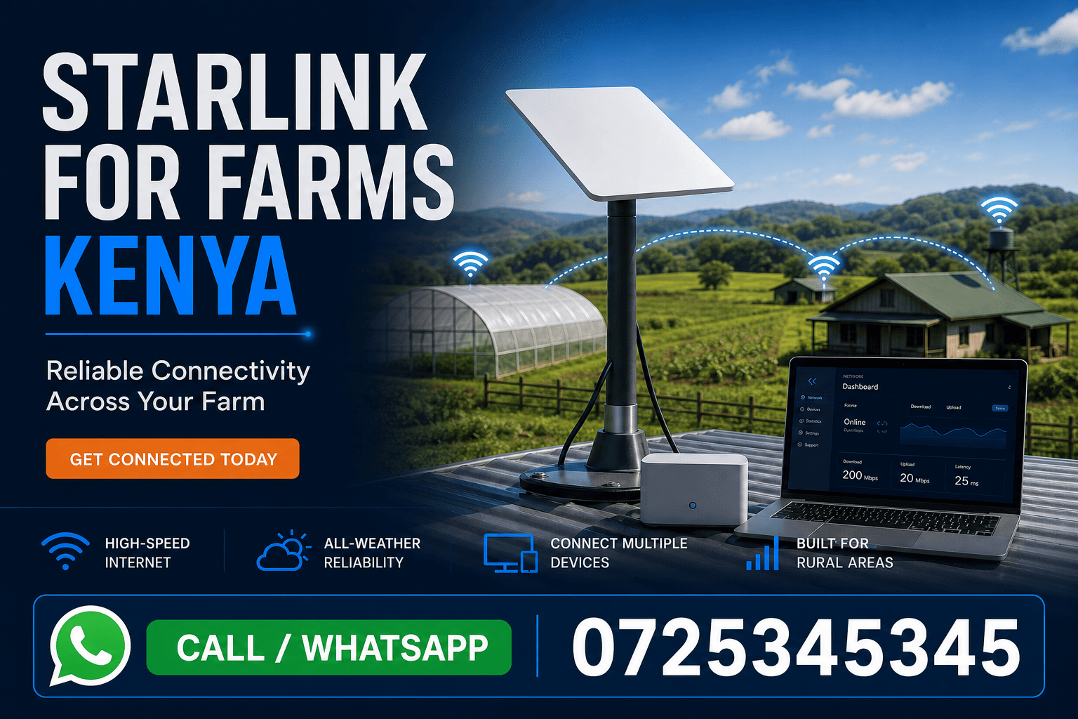 Starlink for farms Kenya