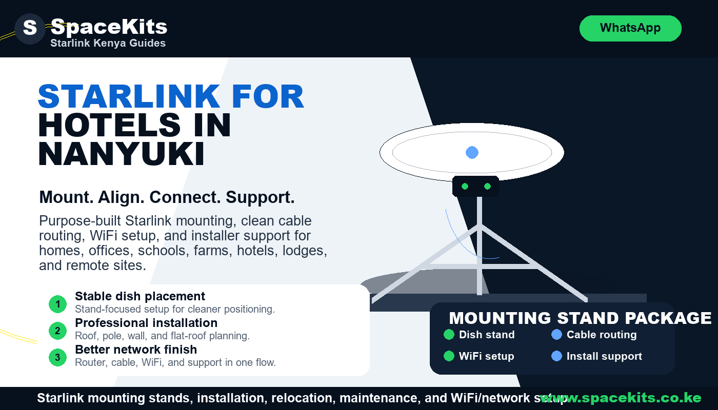 Starlink for Hotels in Nanyuki by SpaceKits Kenya