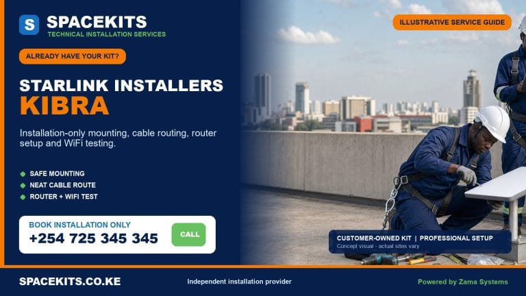 Starlink installation only Kibra - SpaceKits customer-owned kit service