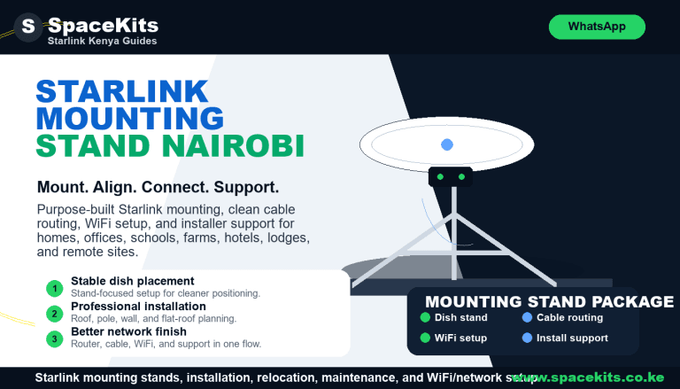Starlink Mounting Stand Nairobi by SpaceKits Kenya