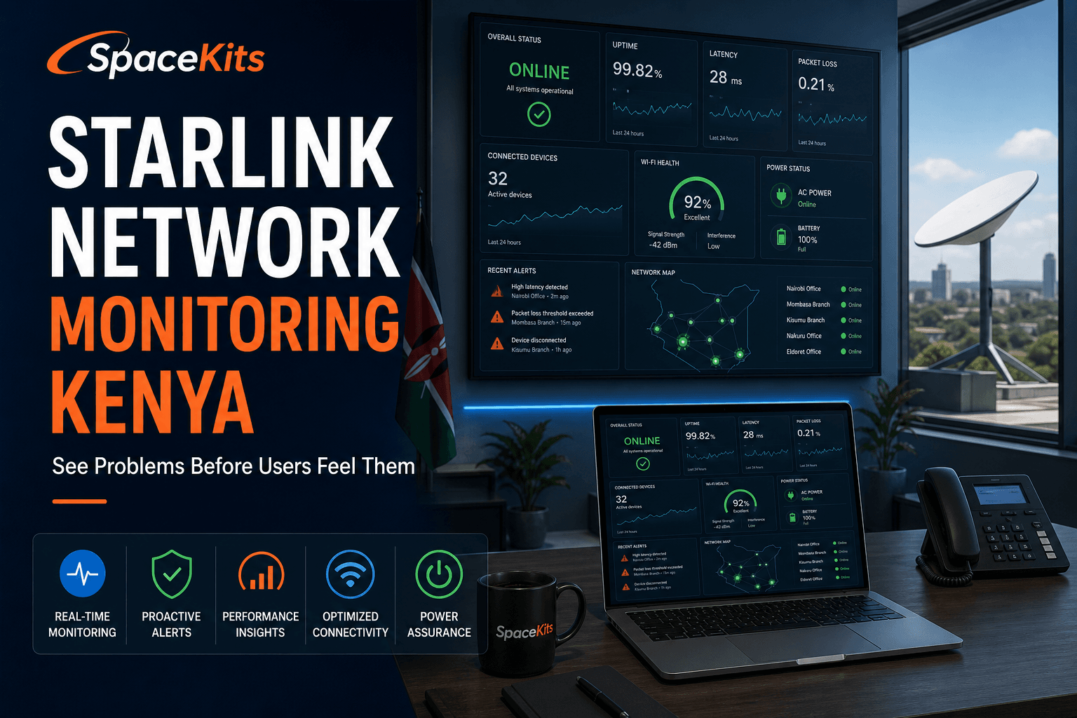 Starlink network monitoring Kenya