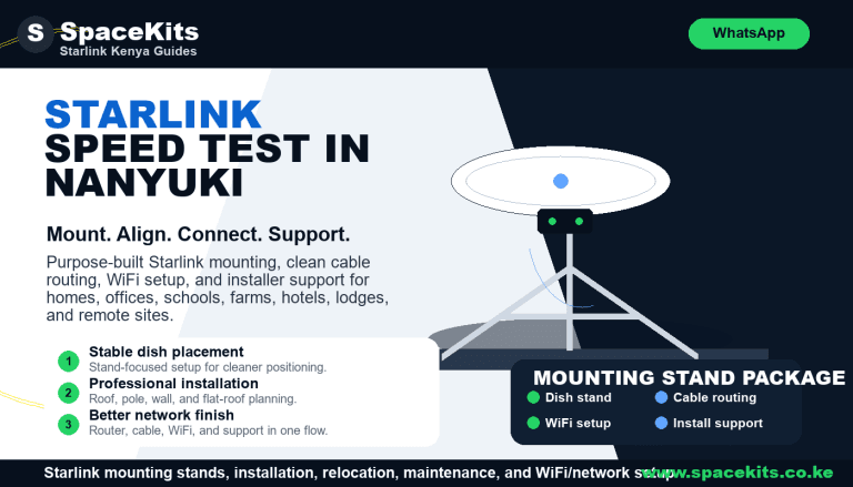 Starlink Speed Test in Nanyuki by SpaceKits Kenya