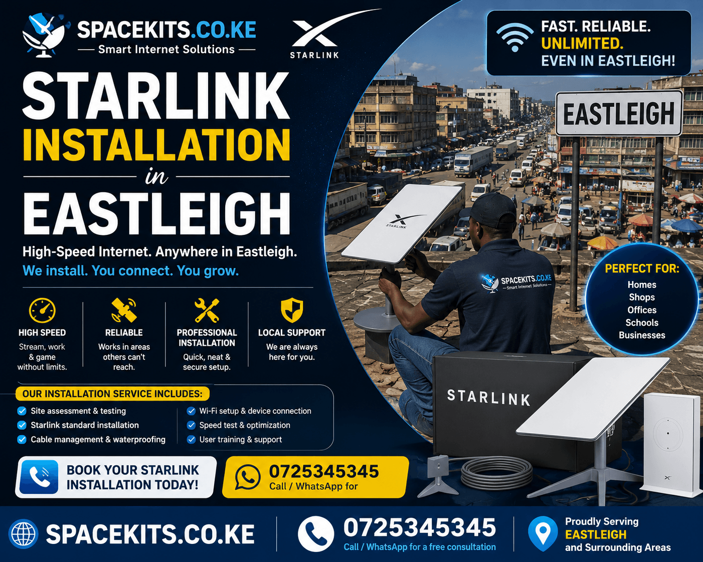 Starlink Installation in Eastleigh