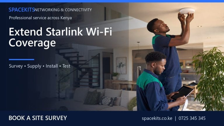 Extend Starlink Wi-Fi Coverage by SpaceKits Kenya