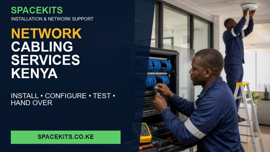 Network Cabling Services Kenya — SpaceKits installation service for customer-provided equipment