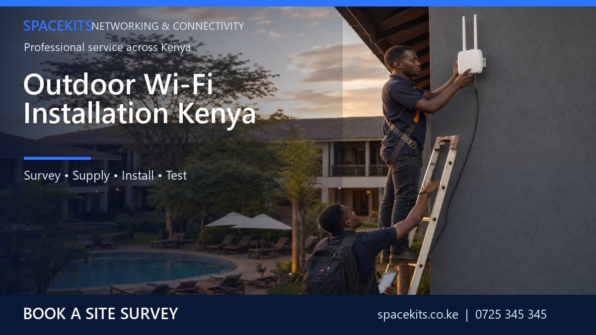 Outdoor Wi-Fi Installation Kenya by SpaceKits Kenya