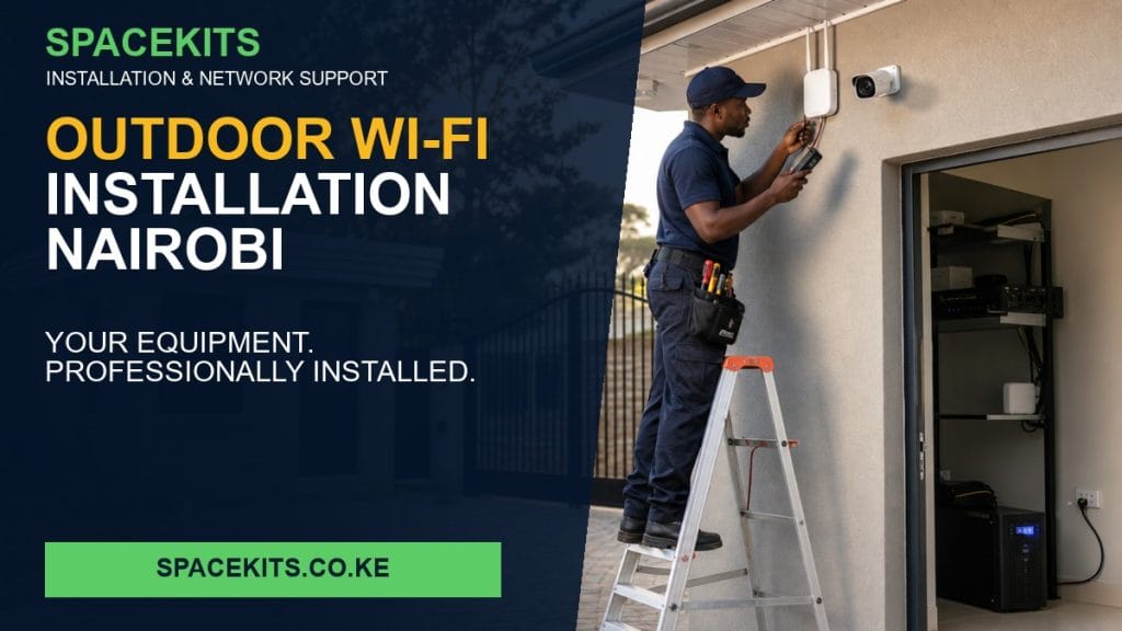 Outdoor Wi-Fi Installation Nairobi — SpaceKits installation service for customer-provided equipment