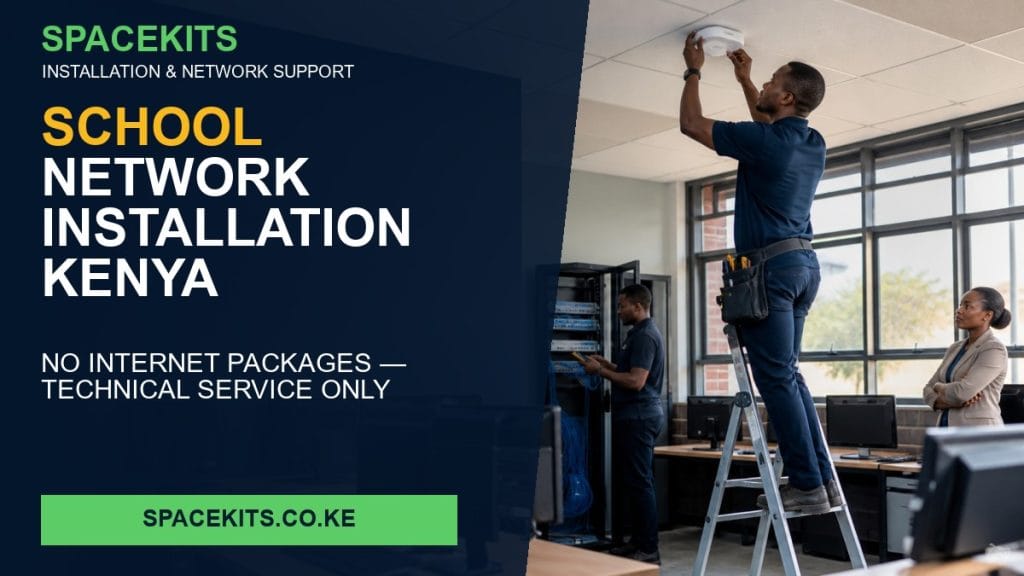 School Network Installation Kenya — SpaceKits installation service for customer-provided equipment