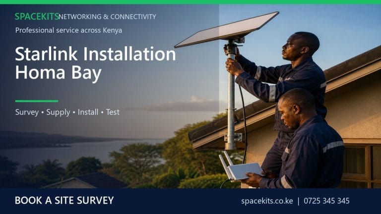 Starlink Installation Homa Bay by SpaceKits Kenya
