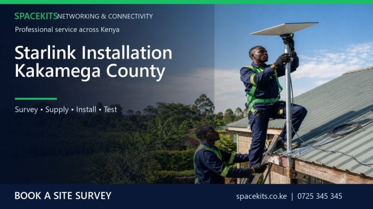 Starlink Installation Kakamega County by SpaceKits Kenya