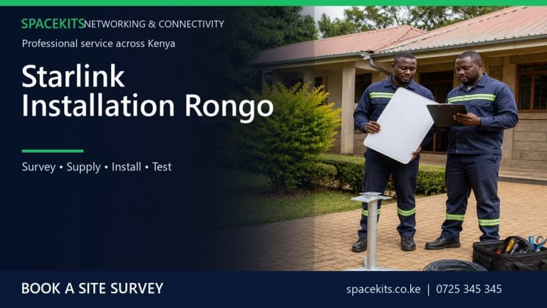 Starlink Installation Rongo by SpaceKits Kenya