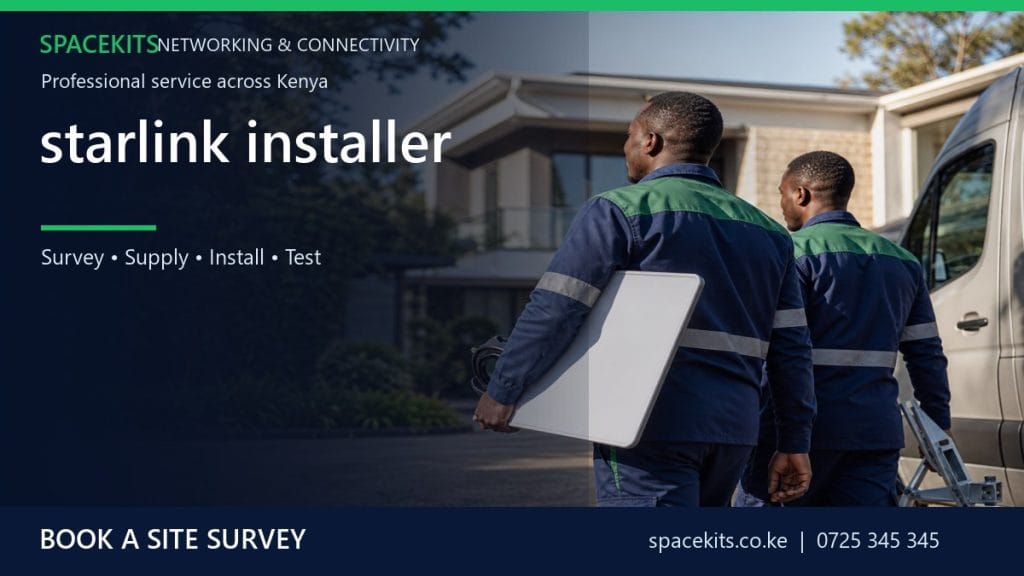 starlink installer by SpaceKits Kenya