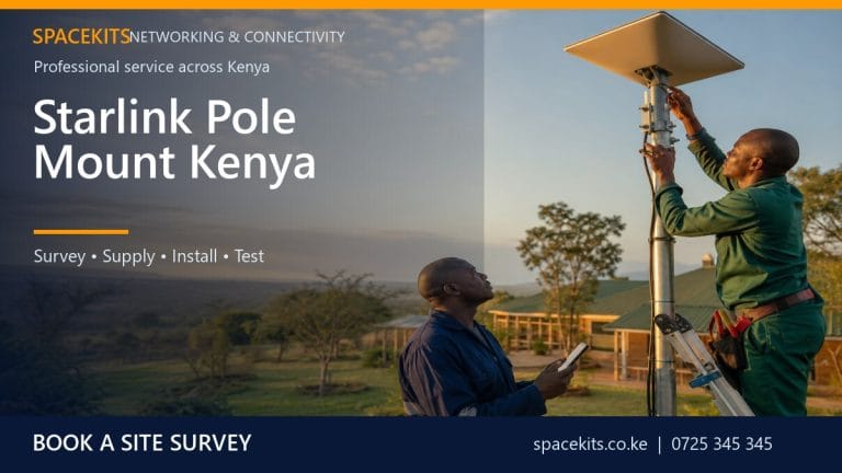 Starlink Pole Mount Kenya by SpaceKits Kenya