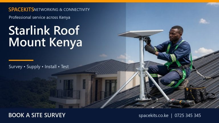 Starlink Roof Mount Kenya by SpaceKits Kenya