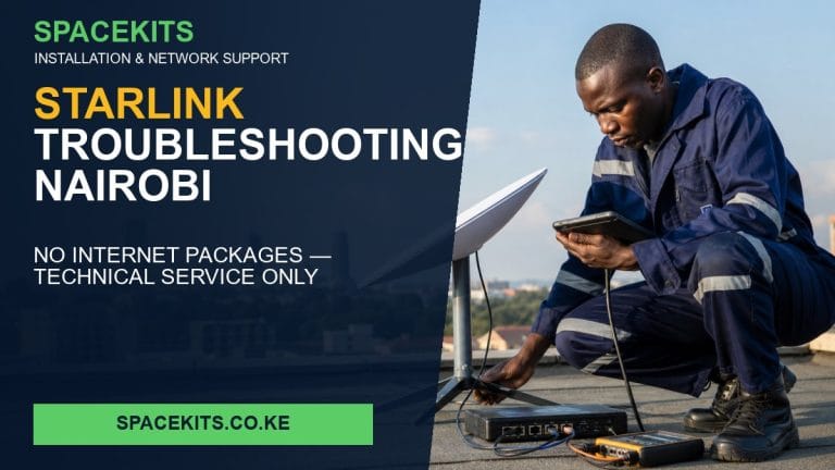 Starlink Troubleshooting Nairobi — SpaceKits installation service for customer-provided equipment