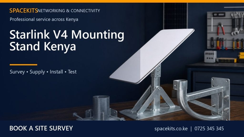 Starlink V4 Mounting Stand Kenya by SpaceKits Kenya