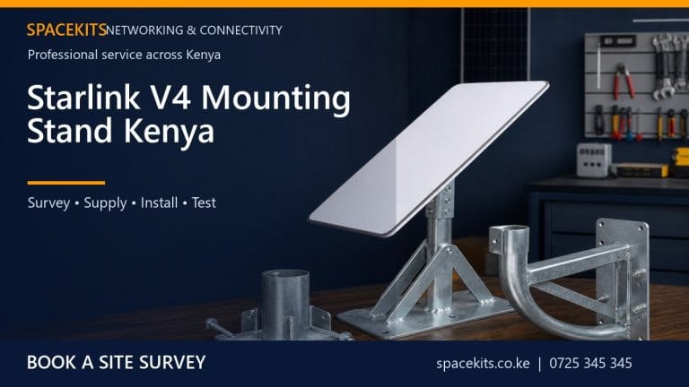 Starlink V4 Mounting Stand Kenya by SpaceKits Kenya