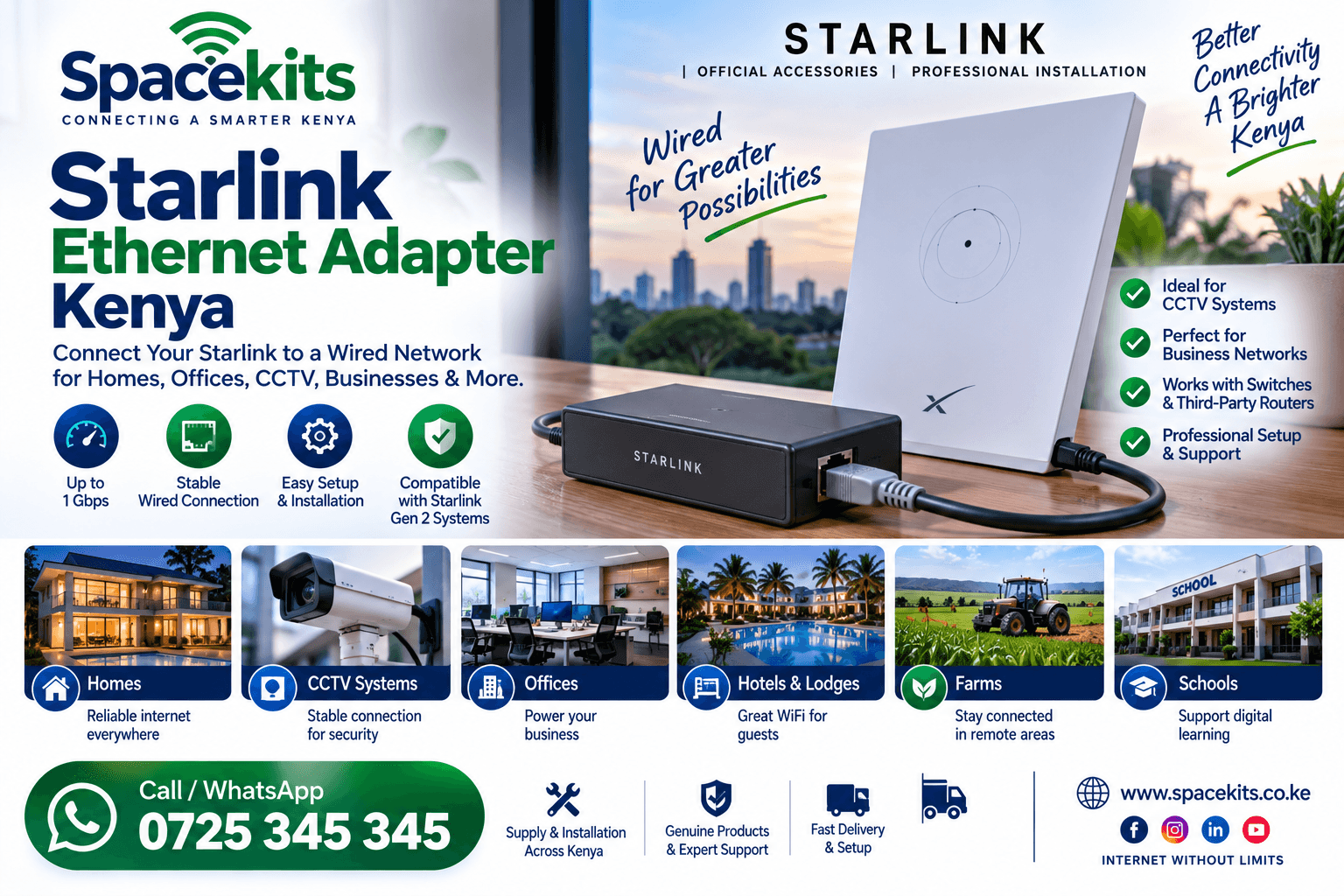 Starlink Ethernet Adapter Kenya 2026