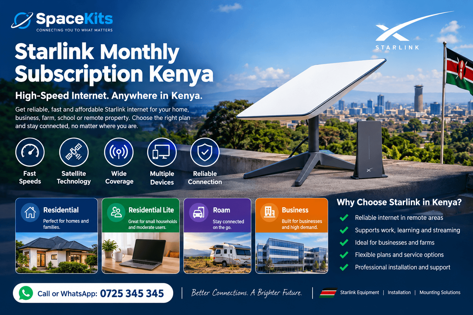 Starlink Monthly Subscription Kenya