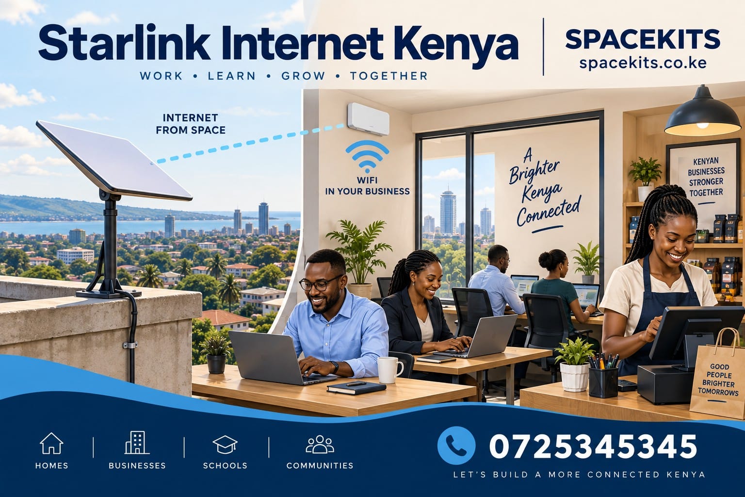 starlink internet kenya — Spacekits, call 0725345345