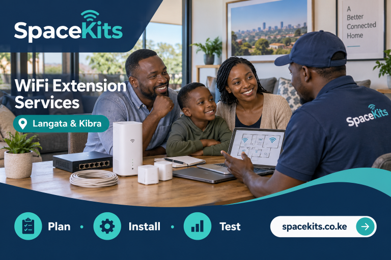 SpaceKits WiFi extension services: Langata and Kibra
