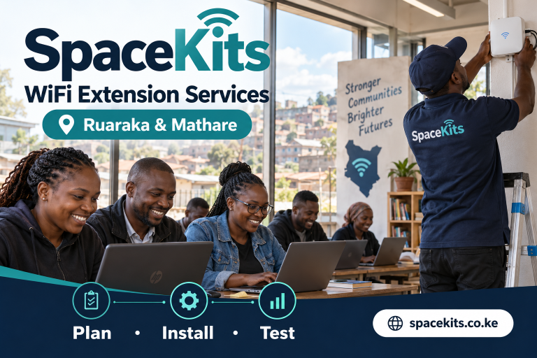 SpaceKits WiFi extension services: Ruaraka and Mathare