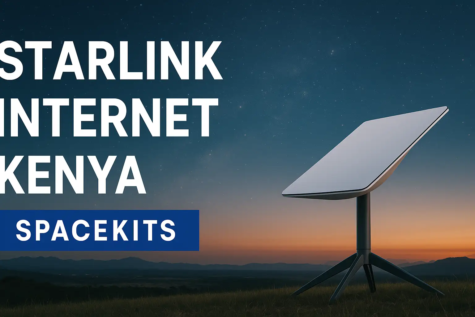 Ready home internet for residential Starlink installation in Kenya