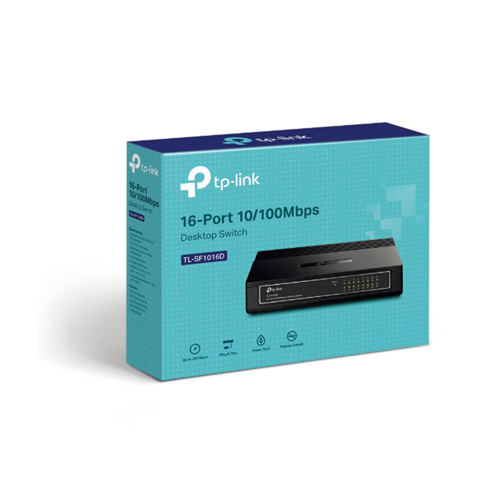 16-Port 10/100 Mbps Fast Ethernet Desktop Switch